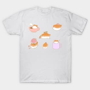 shiba tea party sticker pack T-Shirt